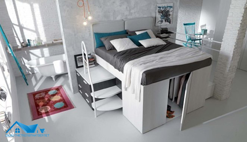 Giường tủ 2-trong-1: giải pháp hoàn hảo cho căn nhà nhỏ